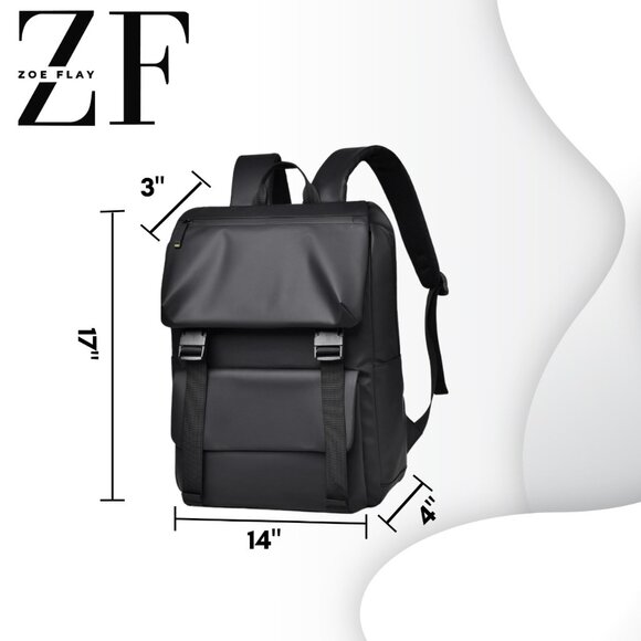 Laptop Business Backpack for Men For College & Travel Waterproof Anti Theft BLUE - Picture 6 of 13